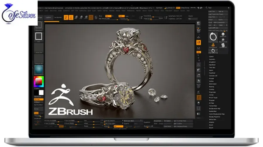  کلاس آموزش نرم افزار زیبراش (Zbrush 2022) برای طراحی طلا و جواهر